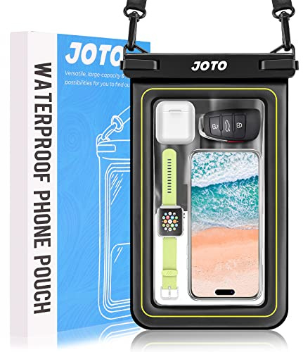JOTO Vattentät flytande telefonhållare väska, flytande torr väska mobilhållare väska för iPhone 14 13 12 11 Pro Max XS XR 8 7 Galaxy Pixel upp till 7 tum Cash Credit Card Watch Wallet – svart | Mobiltelefon torrväska för iPhone 17 16 15 14 Pro Max Air, Galaxy S25 S24 Ultra, vattentät plånbok för kontanter kort klocka
