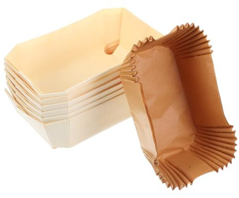 UPKOCH 6 toastbox per pane ondulato, per pane di pagnotta, teglia da forno, teglia da forno in carta, antiaderente, toast e toast