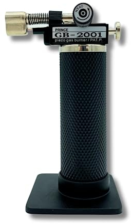 AirTech-UK Kitchen Blow Torch Refillable Butane Gas Burner - Blue Flame Gas Lighter for Cooking, Creme Brulee, Welding & Soldering, Resin Art (Gas NOT Included)