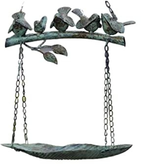 NESPIQ Mangeoire À Oiseaux Extérieur Jardin Mangeoire À Oiseaux Suspendue pour Oiseaux De Compagnie Cour De La Villa pour Terrasse(Grün)