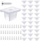 30 Pièces 5-6mm Clips Bande Lumineuse, Fixation Ruban LED, Avec Vis - Fixation Mur/Plafond (Transparent)