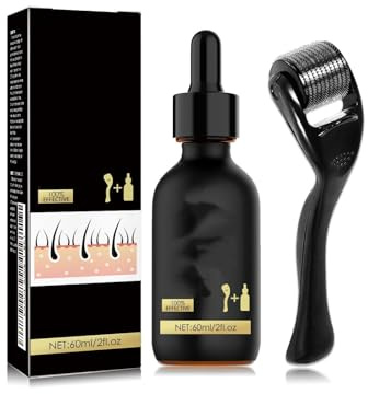 Kit para el Crecimiento de la Barba - con Rodillo de Microagujas Ultra, 60 ml. Tratamiento Profesional para una Barba Más Gruesa y Sana