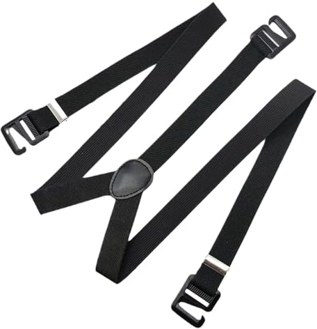 Genérico Pantalones de hombres tirantes: diseño invisible de cinturón ajustable usado bajo ropa, ajuste de soporte cómodo | Ideal para pantalones de vestir, escalada, trabajo, senderismo, ciclismo