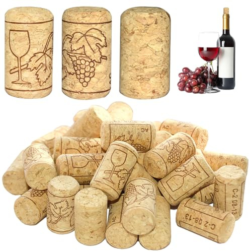 35 Pcs Wine Corks, 38 * 21mm Cork Stopper Natural Wooden Corks | Wooden Straight Cork Stoppers for Wine, Beer, and Liquor Bottles
