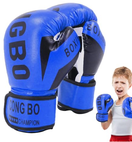 Kinder-Boxhandschuhe, sicheres und atmungsaktives Training, 170 g, Boxsack, Sparring-Handschuhe, für Boxen, Kickboxen, MMA, Thai, ideal für und Mädchen im Alter von 6–12 Jahren