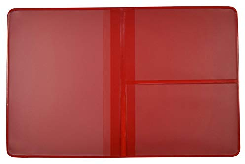 orgaexpert KFZ Schein Schutzhülle 4 Fächer Made in Germany Etui Mappe viele Farben Kartenhülle Fahrzeugschein Hülle (Rot)