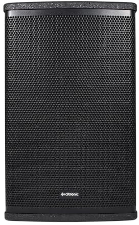 Citronic CUBA-10 | Full Range Passive Speaker Cabinets with Wooden Enclosure & Steel Grille | 10 270W Black