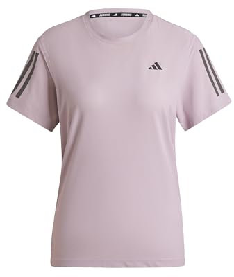 adidas Damen Own The Run Tee T-Shirt, Preloved Fig, S