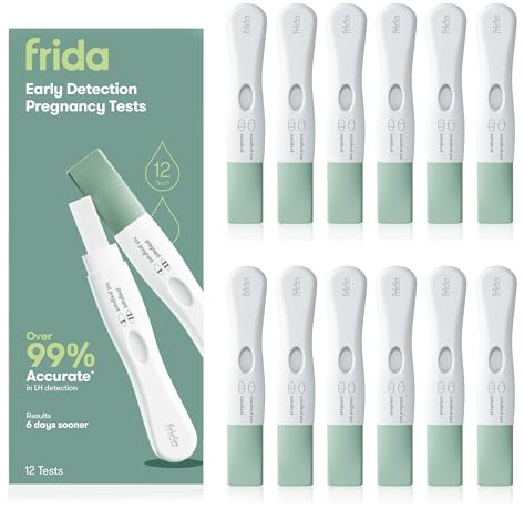 Frida Fertility Early Detection Pregnancy Tests | Easy at Home Pregnancy Tests, Over 99.9% Accurate HCG Test Strips, Early Results, Quick + Easy to Use | 12 Tests