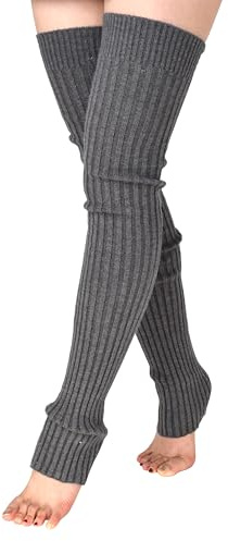 TeeYee Damen Stulpen Winter Beinwärmer Beinstulpen Strumpf Lang Kniewärmer
