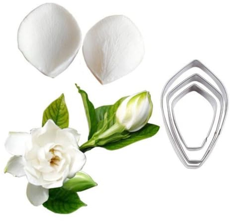Silikonfondantformar med kronbladsådring, rostfritt stål skräddarset, tårtdekoration, sockerpasta, blomma silikonform, sockerkonst, blomådring, tillverkningsverktyg (set N)