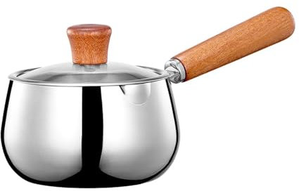 Gralara Cacerola para, Olla para Horno con báscula de Pared Interior, Olla para Leche portátil Universal, Olla Antiadherente para Sopa para Cocina