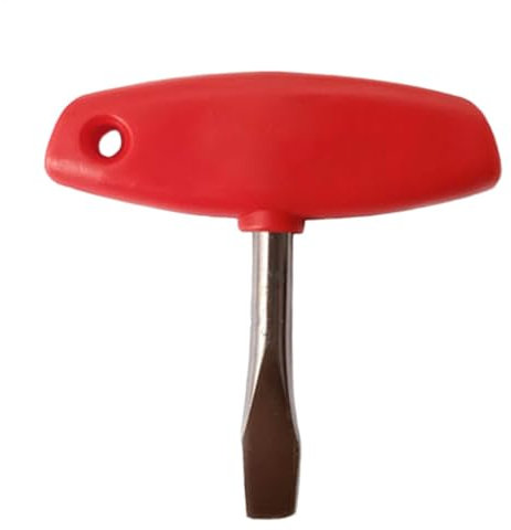 Lesunbak Cacciavite a testa piatta larga, cacciavite a testa piatta con manico a T, strumento per campanello ad anello, ricambio portatile per riparazioni di precisione