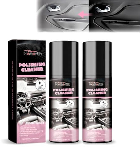 Car Plastic Care 2×100 ml – Rimuovi graffi e rinfresca per interni ed esterni | Protezione UV e rinfresca per plastica, vinile e gomma | Set di pulizia per la cura dell'abitacolo
