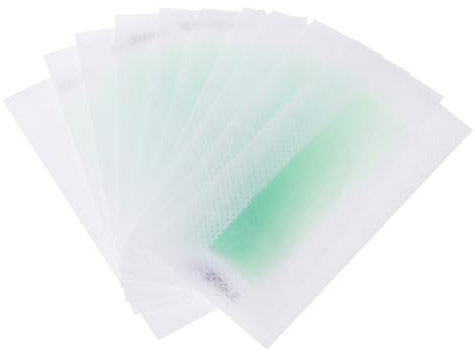 10 x Enthaarungsmittel, Epilierer, Kaltwachsstreifen, Papier-Pad für Gesicht, Vliesstoff