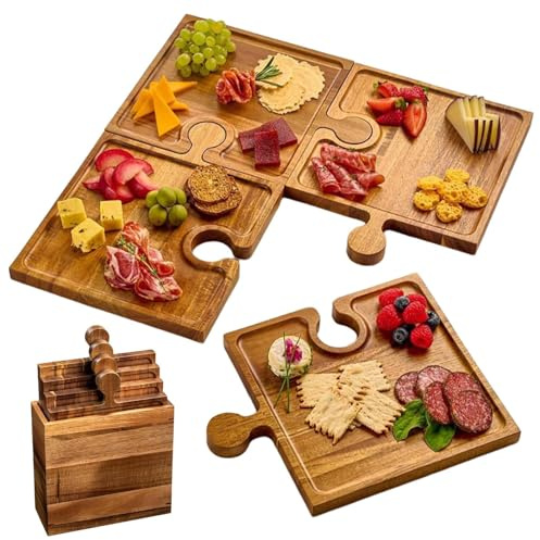 Tagliere per Affettati,Facile Da Pulire E Multifunzionale | Tagliere per Affettati e Antipasti - Per Salumi, Bistecca, Pane, Frutta, Frutta Secca, Riunioni Familiari, Feste E Picnic