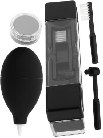 LABRIMP Vinyl Record Cleaner Kit med Kolfiberborste Rengöringslera och Sprayflaska för Skivspelare och Vinylskivor Antistatisk och Reptålig Vinylskivsunderhåll för Daglig Skötsel