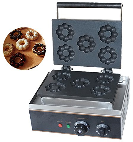 Hanchen FY-210 - Máquina para hacer donuts de ciruela, 220 V/110 V, acero inoxidable, Plateado, 110V