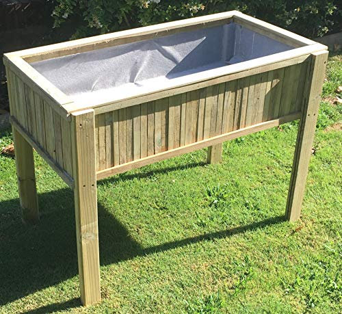 Mesa de Cultivo VIDAHUERTO: Huerto Urbano Vintage con Maderas recicladas y Estilo único - ENVIÓ Gratuito