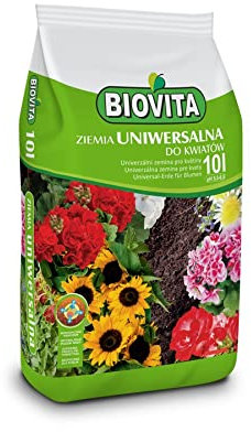 BIOVITA Terreau universel 10 l - Substrat multi-composants - Prêt à l'emploi - Origine naturelle