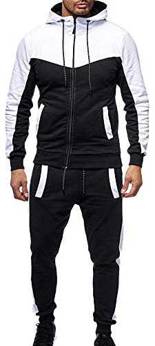 Marine Royal Track Suits for Men Set Full Zip Sweatsuit Outdoor Jogging Men Tracksuits