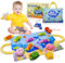 YOBEIC Jouets Enfants Montessori pour Enfants 2 Ans, Jouets Enfants 3 Ans de Pêche, Jouet Préscolaires pour 1,2,3,4 Ans, Jouet Sensoriels de Forme de Couleur, Cadeaux d'anniversaire pour Bébés