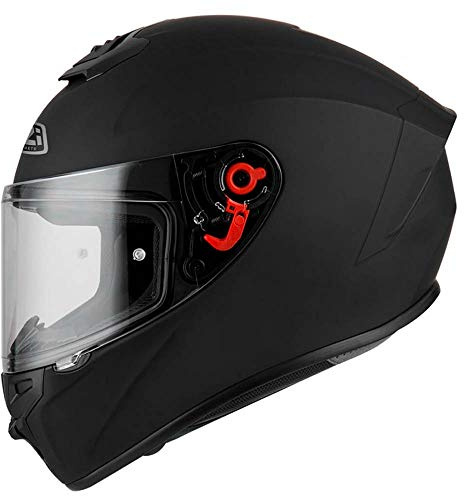 NZI Trendy 2 ECE 22.06 - Casco Moto Integral Negro Mate - Unisex Hombre y Mujer (XXL)