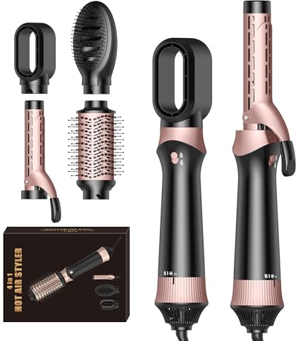 4 in 1 Magic Styler Air Styler Hair Dryer Brush Hair Stylers for Women Blow Dryer Brush for Hair Styling, Air Stylers for Women, Multi Stylers with Air Curler Volumizer Round Brush Blow Dryer