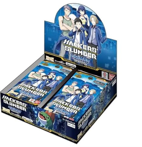 Digimon Card Game BT23 Hackers Slumber Booster Display – 24 englische Booster Packs mit je 12 Karten | Cyber Sleuth Hacker’s Memory + HeartGlobal® Versandschutz
