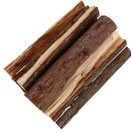Zerodeko Legna da Ardere Decorativa la Casa e Tronchi Finti per Arredamento, 10 Pezzi di Bastoncini in Legno Naturale Essiccato da 22 Cm, per Caminetti e Decorazioni da Giardino