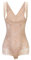 KSKshape Seamless Body Shaper Open Bust Shapewear Tummy Slimmer Bodysuit for Women , Beige, (Fits waist25-26inch) Large
