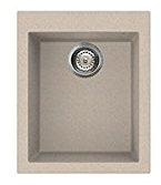 Smeg VZ40AV2 - Fregadero (Lavabo sobre-encimera, Rectangular, Granito, Avena, 1 senos, Rectangular)