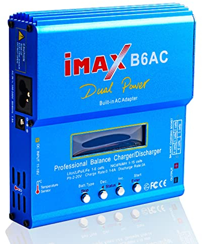 WANGCL IMAX B6AC Lipo Cargador de batería B6 80W LCD digital Lipo cargador 11-18V con adaptador para plomo-ácido NI-CD/NI-MH 1-6S LI-PO