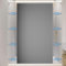 Momooda Wasserdichter Faltbarer Duschvorhang aus Leinen, Duschvorhang Magnet Spritzwassergeschützt, Duschvorhang Anti Schimmel, Grau, 80x200cm