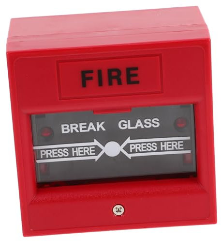 BAZEITFLOW Alarme De Bris De Verre pour Sortie Urgence De Sécurité Incendie Et Accès Contrôlé pour Maison Et Bâtiments