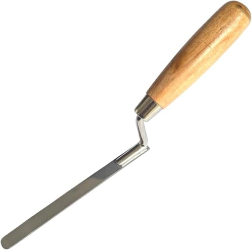 Stainless Steel Pointing Trowel – Stiff Brick Jointer & Tuck Pointing Tools for Bricklaying, Repointing, Mortar Repair, Patio Slabs, Masonry Work, Wall Repairs & DIY Projects (12 mm)