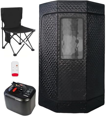 Sauna de vapor, Conjunto De Sauna Portátil Para Una Persona, Cuerpo Completo En Casa, Sombrero De Spa, Tienda Incluyendo Cocina De Vapor 3l,para el hogar
