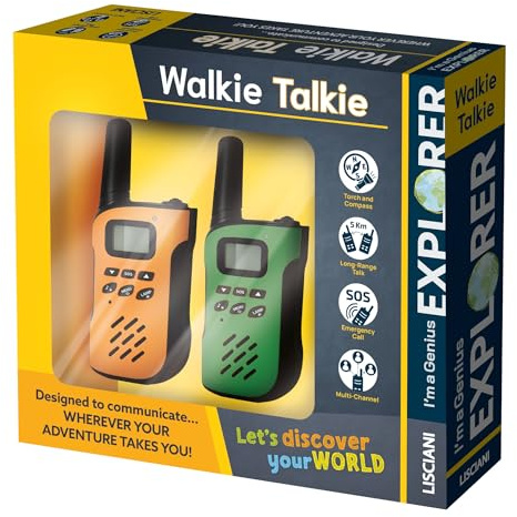 Lisciani Giochi - I'm a genius Explorer walkie talkie, 117116