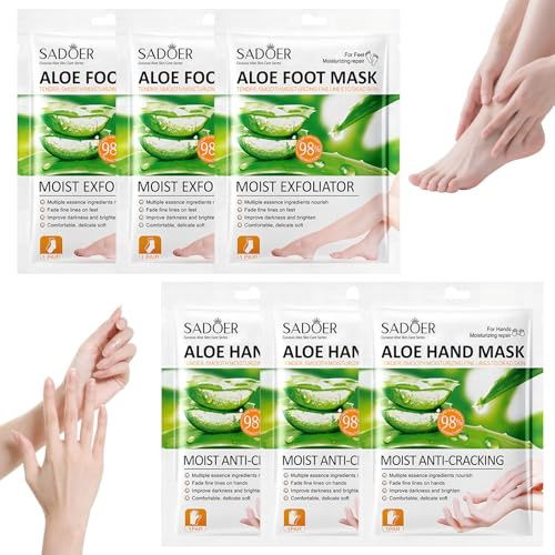 Guantes Hidratantes Manos + Mascarilla Hidratante para Pies