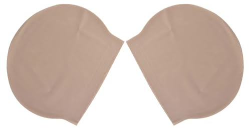 Hohopeti Gorras Calvas de Látex para Cosplay 2 Piezas Color Piel Elásticas para Adultos Unisex para Maquillaje Teatral Halloween y Fiestas de Disfraces