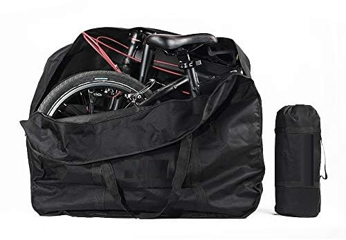 Vikbar cykelväska – MASO cykel resväska cykelväska utomhus 14 tum/20 tum hopfällbar cykelförvaringsväska för transport flyg bil tågresa