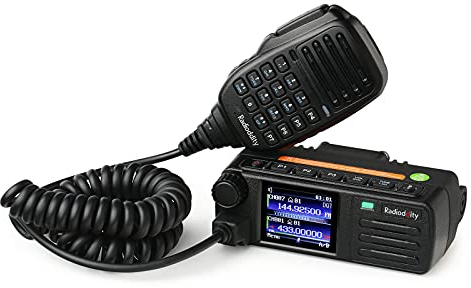 Radioddity DB25-D DMR Mobil-Funkgerät Dual Band Mobilgerät amateurfunk, 20W VHF UHF Digitaler Transceiver mit GPS APRS, 4000CH 300.000 Kontakte, 2 Zeitschlitze (Tier II-fähig)