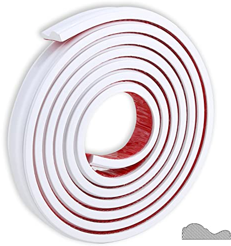 TriMold Abzieh- und Aufkleben, selbstklebende Wandverkleidung für Heimdekoration und Wandschutz, 5m x 32mm