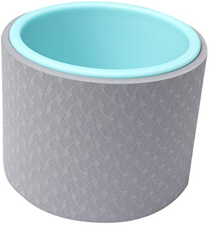 Happyyami Yoga Rad Rückenstütze Yoga-Kreis Übungsrolle Fitness-Rollenrad Yoga-Rollenrad Yoga Rad Backbend Artefakt Fitness-Roller Taillenförmiger Pilates-Ring Yoga-Rad Yoga-Anzug