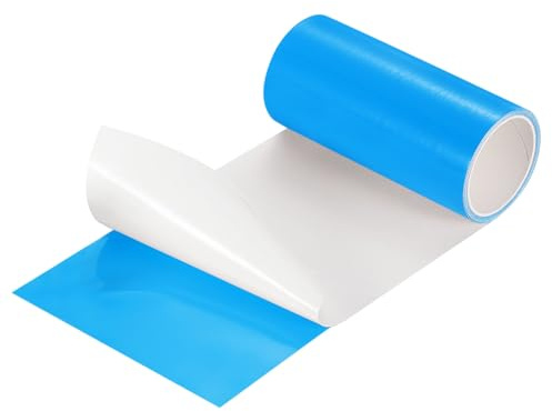 QUARKZMAN Kit di Riparazione per Toppe Gonfiabili 1,5 m x 10 cm, Nastri Adesivi Toppe TPU Toppa per Materassi Aria Piscina Castello Gonfiabile, Blu