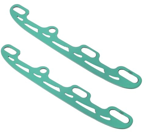 POPETPOP Lame de Patin à Glace pour Patin à roulettes, Lame de Rechange, Acier Inoxydable et Alliage D'aluminium, Vert, Grosse Taille, pour Patinage Artistique et Loisirs