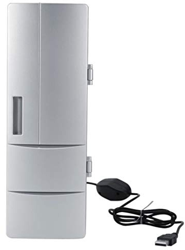 kdjsic Mini refrigerador portátil para computadora portátil, refrigerador de PC, bebidas, medicina, caja fría y caliente, enfriador de cerveza