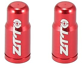 X AUTOHAUX 2pcs Type Valve Caps Dust Covers for Bicycle Road Bike MTB Red