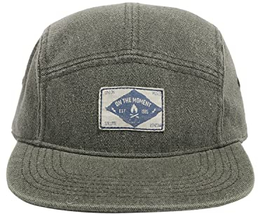 CLAPE Flat Brim Snapback Cap 5 Panel Basecap Street Cool Baseball Cap UV Schutz Outdoor Kappen Classic Camp Kappe Herren Damen Green 5P02