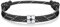 J.Endéar Kompass Nautische Paracord Armband für Herren, Silber 925 Handgefertigtes Seil Unisex Armband Surfer Sommer Strand Schmuck Partner Freundschaft Geschenk, Schwarz